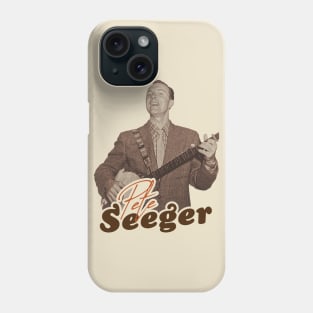 Pete Seeger ))(( Retro Folk Americana Tribute Phone Case