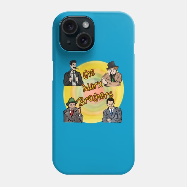 The Marx Brothers Phone Case by TL Bugg