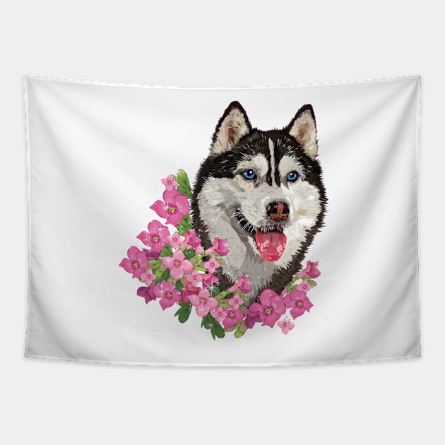 husky Tapestry by obscurite