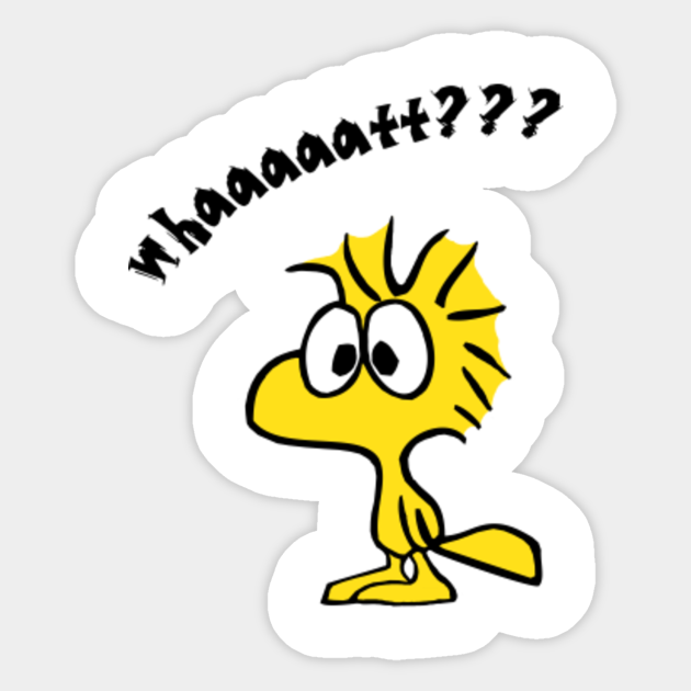Surprised Woodstock Snoopy Autocollant Teepublic Fr