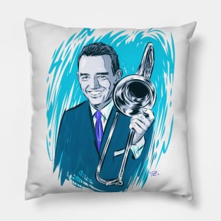 Kai Winding - An illustration by Paul Cemmick Pillow