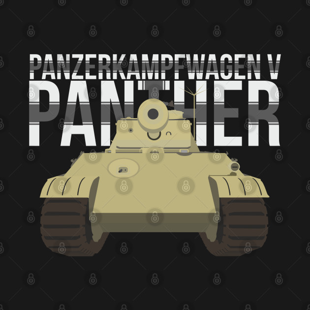 German medium tank Pz-V Panther - Panther Tank - T-Shirt