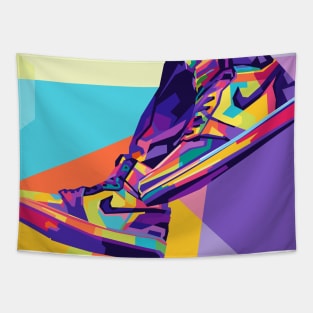 Design Shoes Sneakers Wpap Pop Art Tapestry