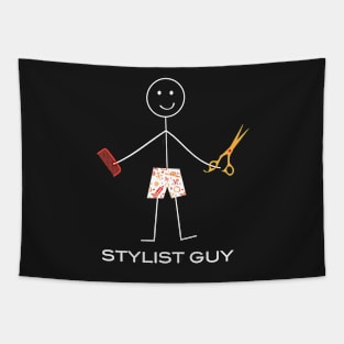 Funny Mens Stylist Guy Tapestry