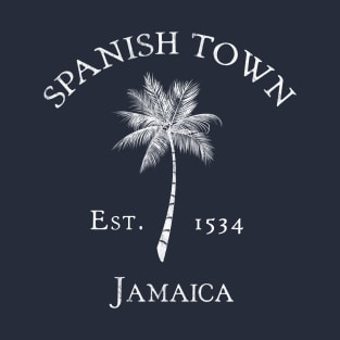 Spanish Town Jamaica Vintage Palm T-Shirt