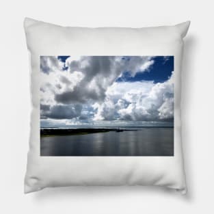 Lowcountry Clouds over Charleston Harbor Pillow