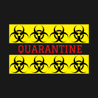 Red quarantine/bio-hazard design T-Shirt