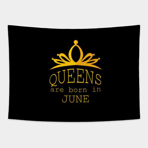 queens are born in june Tapestry by yassinstore