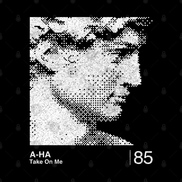 Take On Me  / Minimalist Graphic Fan Artwork Design by saudade