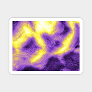 Nonbinary Pride Abstract Fractal Fog Magnet