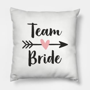 Team Bride Heart Amor Arrow Hen Party Pillow