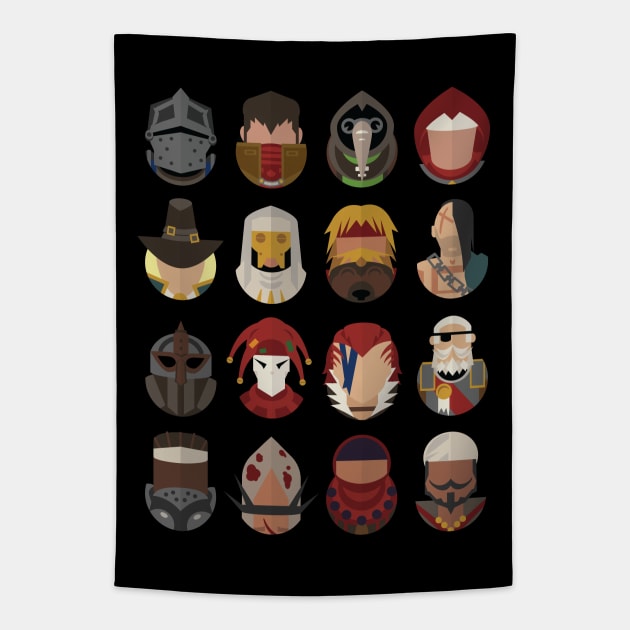 Darkest Dungeon Adventurers Tapestry by DigitalCleo