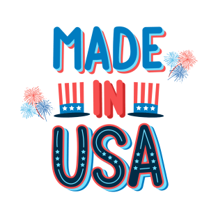 Made in USA Typography T-Shirt