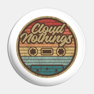 Cloud Nothings Retro Cassette Circle Pin