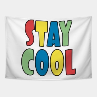Stay Cool Primary Colors Tapestry