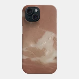 Dry aged Pancetta Italian bacon texture background. Phone Case