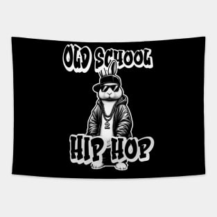 "Retro Rabbit Beats" Old-School Hip Hop Tapestry