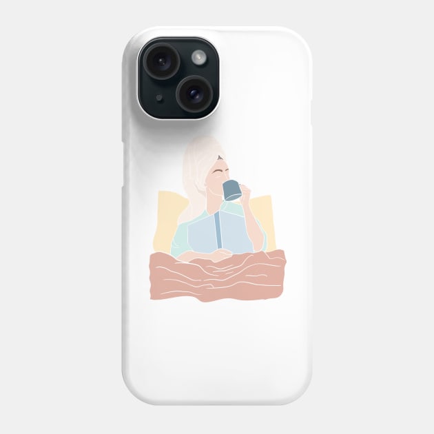 Self care, spa day illustration Phone Case by gusstvaraonica