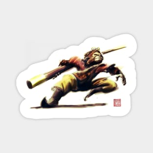 Monkey King in Action Magnet