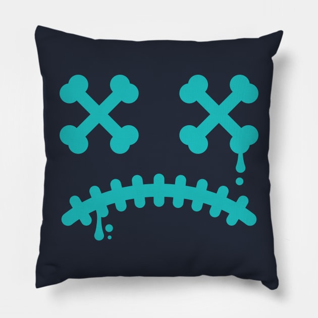 SAD FACE Pillow by Rockartworks