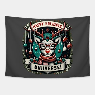 Festive Rudolph Greetings - Christmas in Style Tapestry