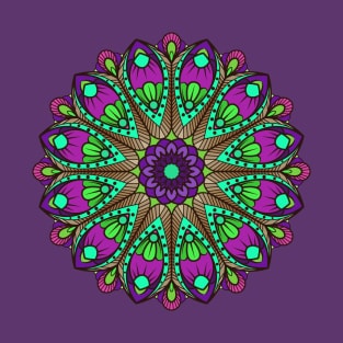 Mandala Yoga Flower T-Shirt