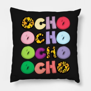 Diagonal Flame Ocho Pillow