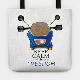 Keep Calm and choose Freedom-Digital Painting Tote