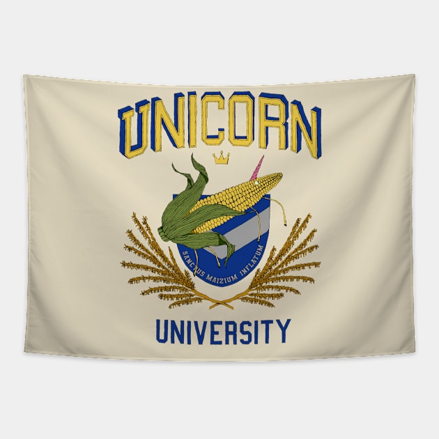 Unicorn University Tapestry by Ancsi