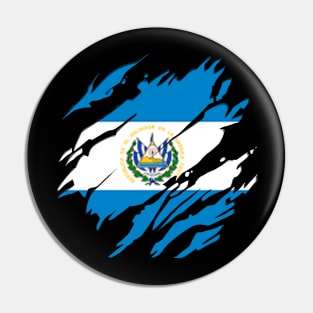 Proud El Salvador Flag, El Salvador gift heritage, Salvadorian girl Boy Friend Salvadoreño Pin