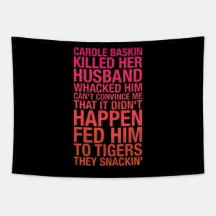 Carole Baskin TikTok Tapestry