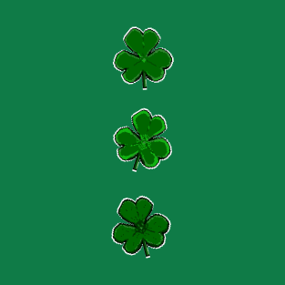 Three Clovers, pixel art T-Shirt