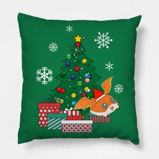 Patamon Around The Christmas Tree Digimon Pillow