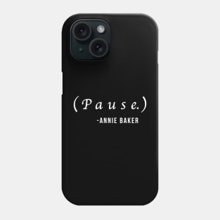 Pause. Phone Case