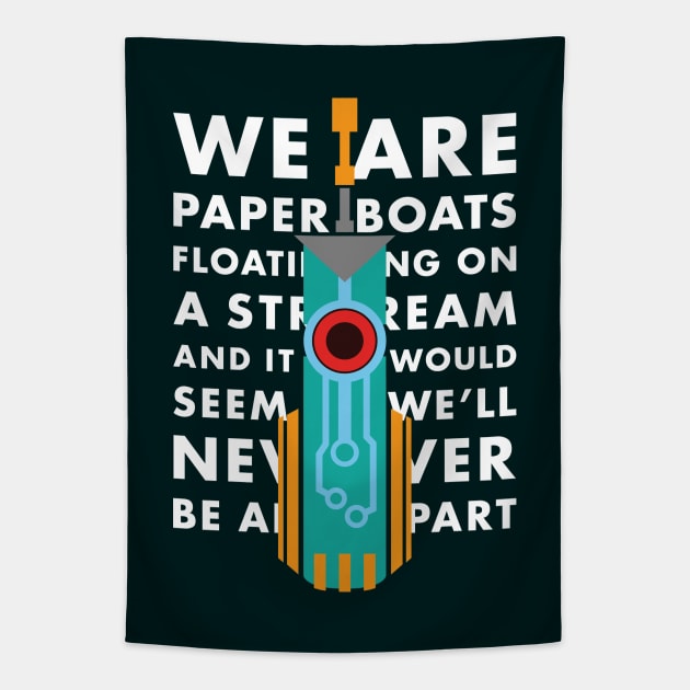 Transistor - Paper Boats Tapestry by Mandos92