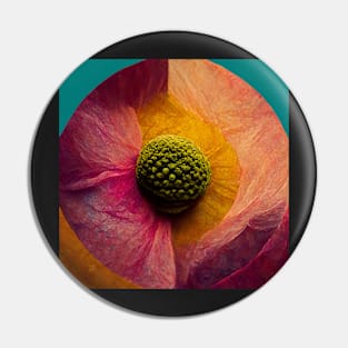 Multicolored flower Pin