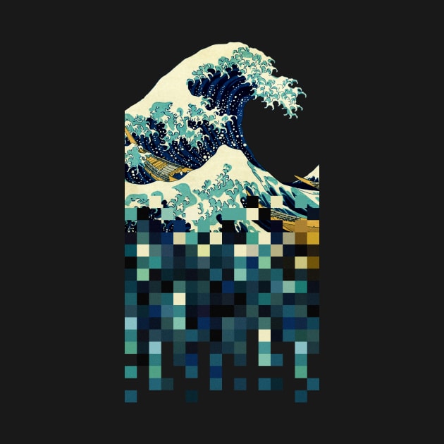 Kanagawa in Pixels by diardo