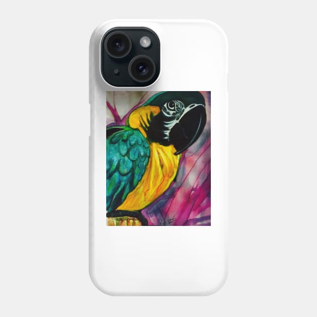 Macaw Phone Case by Pipsilk