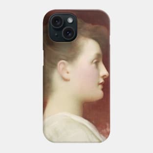 Girl in Profile by Frederic Leighton Phone Case