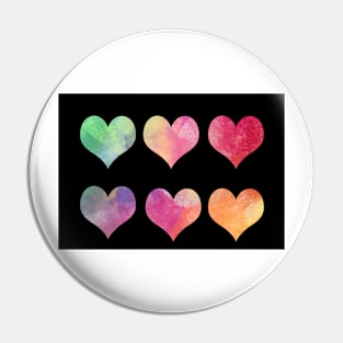 love hearts Pin