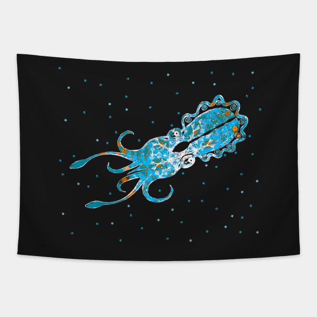 GREEK CUTTLEFISH Tapestry by joancaronil