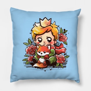 The little prince watercolor Pillow