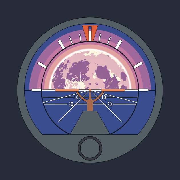 Attitude Indicator Moonrise by Kassi Skye