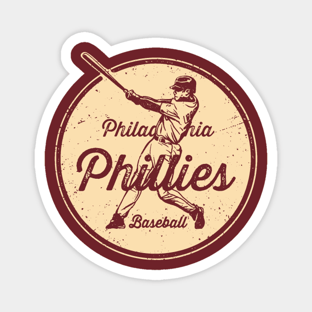 Vintage Phillies Magnet by Throwzack