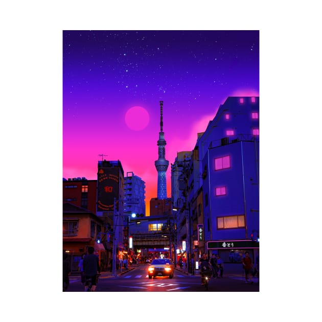 Neon Tokyo Life by funglazie