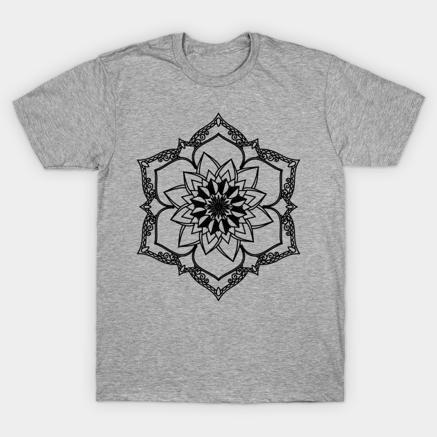 Black Mandala - Mandala - T-Shirt | TeePublic