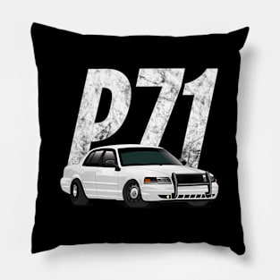 Crown Vic P71 White Cop Car Interceptor Vic Pillow