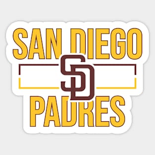 San Diego Padres SD Precision Cut Decal / Sticker