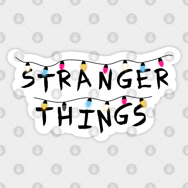 Stranger Lights Tv Shows Aufkleber Teepublic De