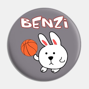 Benzi The Ballin' Rabbit Pin